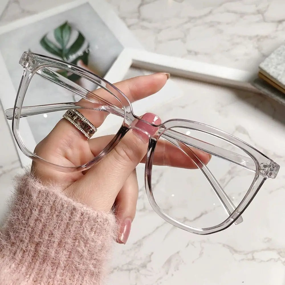 Large Square Frame Anti-Blue Light Glasses – Fashion Retro Computer Reading Eyeglasses for Men & Women | Optical Spectacle Eyewear