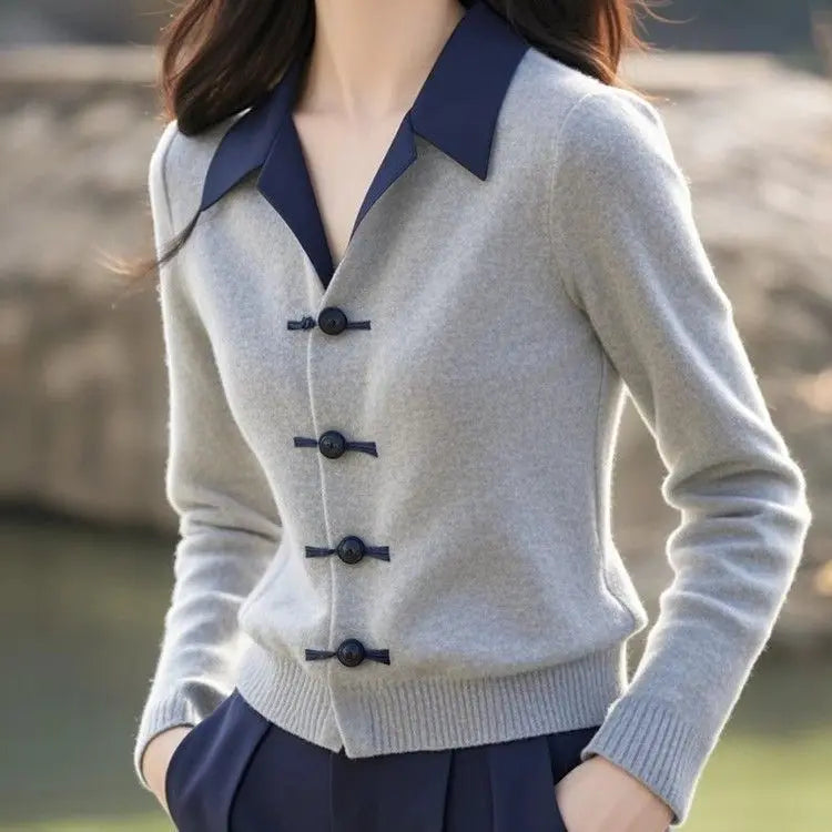 Women’s Thin Knit Cardigan Sweater | Autumn Casual Outerwear & Streetwear Jacket