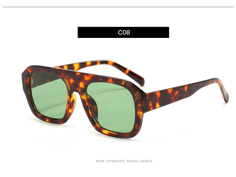 Classic Rectangular Large Frame Sunglasses – Women Fashion New Retro Sun Glasses | INS Eyeglasses Men Unisex