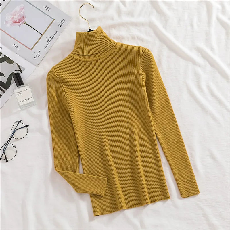 Heliar Women’s Fall Turtleneck Sweater – Soft Knitted Cashmere Pullover, Basic Warm Jumper for Autumn Winter 2024