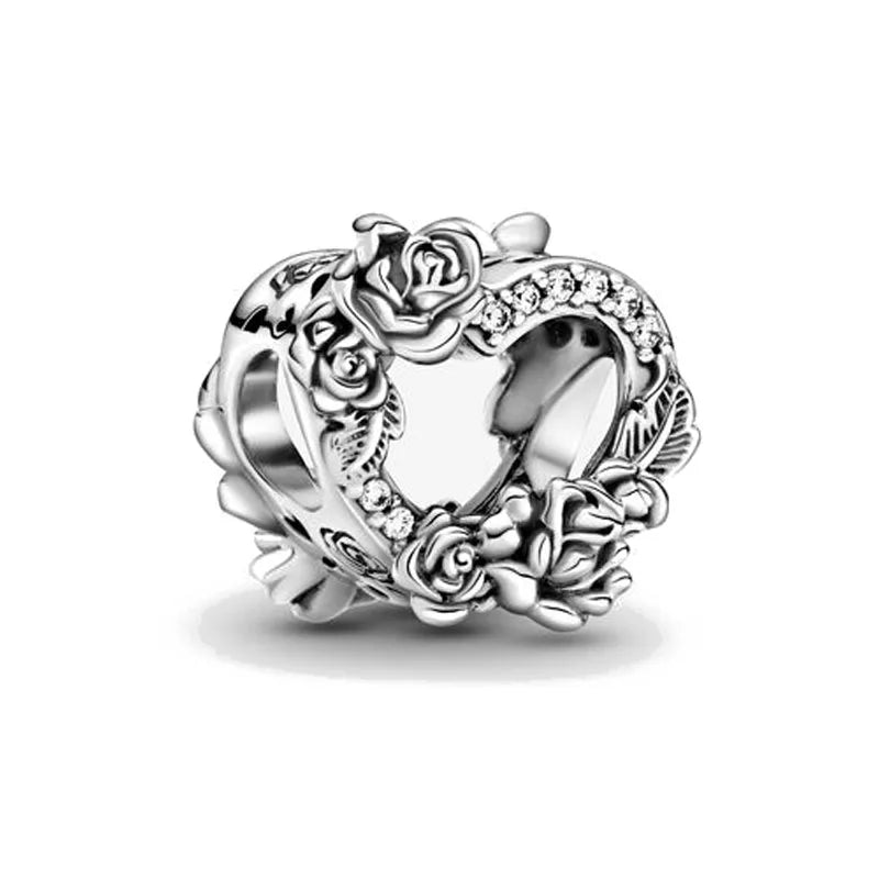 Hot New S925 Sterling Silver Butterfly Clover Shoes Charm Bead | Original Bracelet DIY Dangle Jewelry Gift for Women