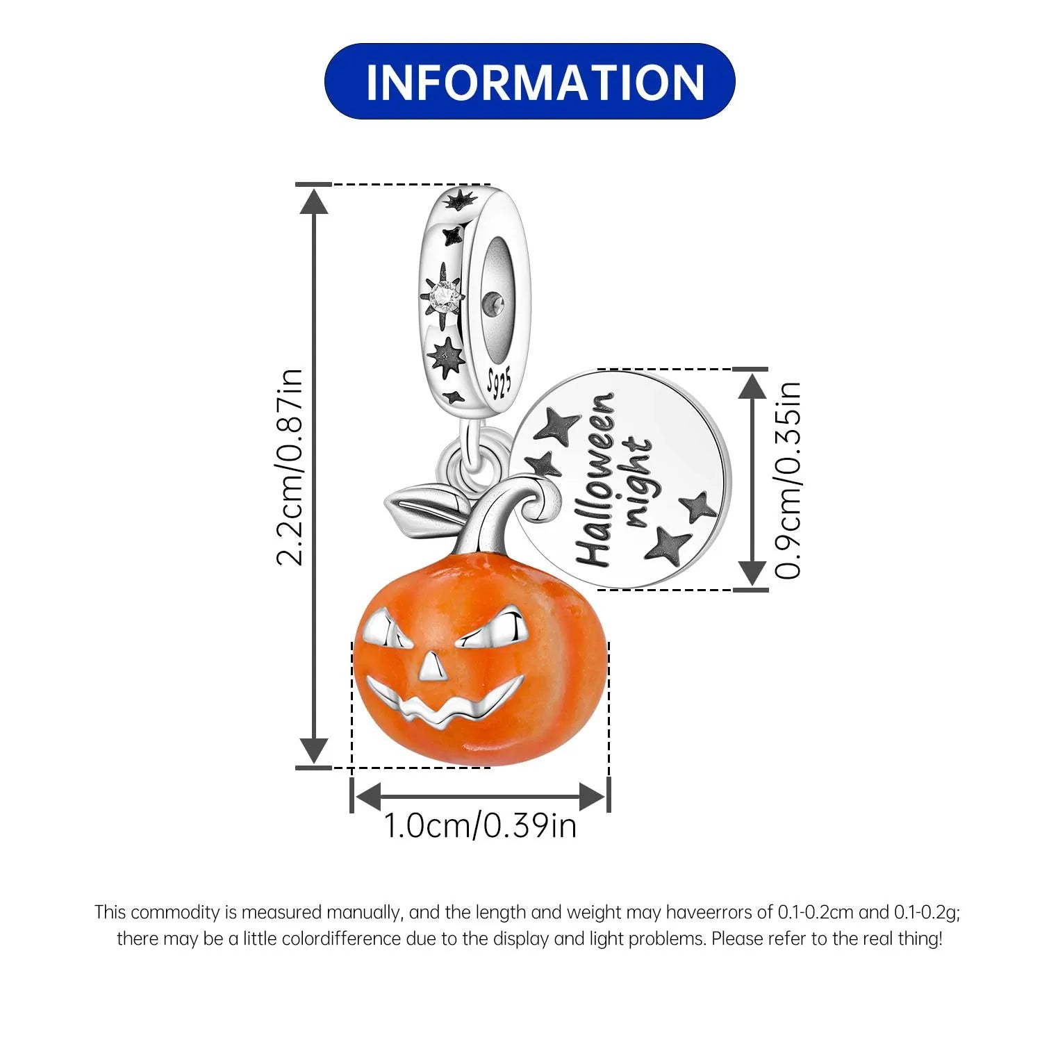 PANPOKI 925 Sterling Silver Little Devil Charm Beads | Fit Original Bracelet Pendant DIY Trendy Women Jewelry Gift