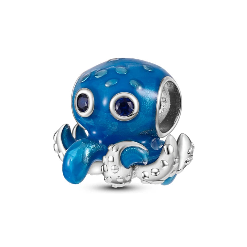Orstarry 925 Sterling Silver Mermaid Cartoon Charm | Original Pendant Beads Fit Pandora Bracelet DIY Fine Jewelry Gift