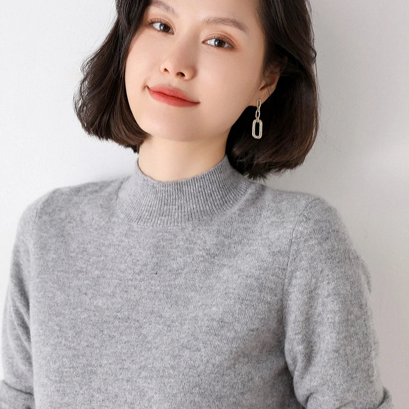 2025 Thick Warm Turtleneck Sweater for Women | Loose Fit Knitted Pullover | Autumn Winter Solid Color Jumper