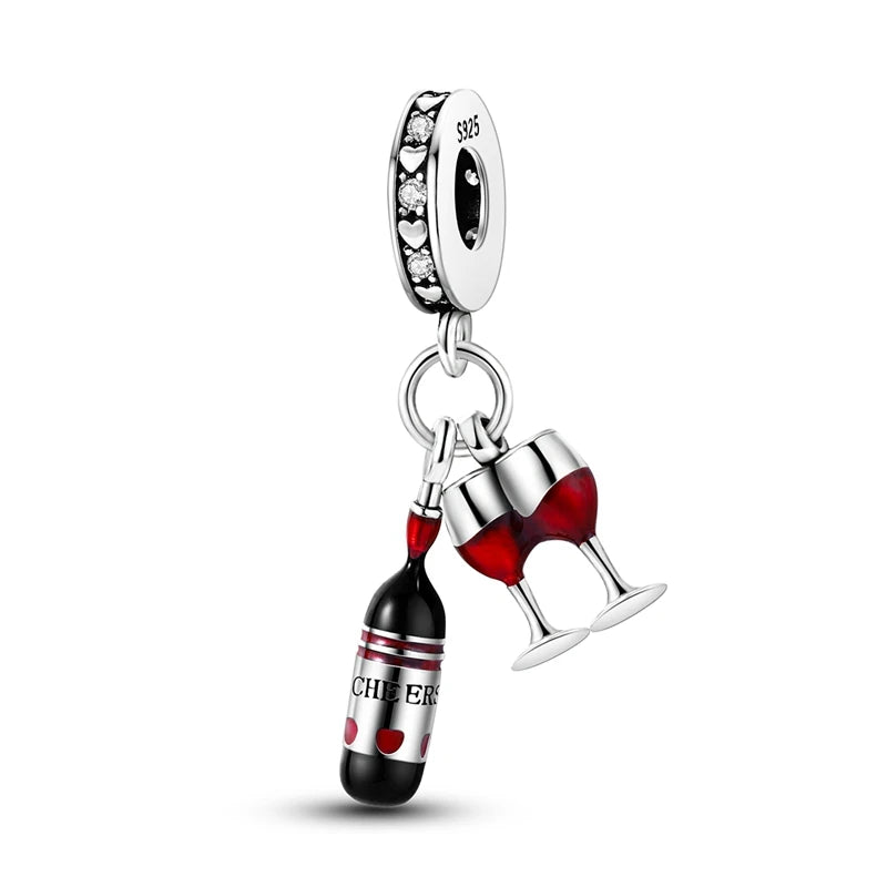 New 925 Sterling Silver Red Series Charm Bead | Original Pendant for Bracelets & Necklaces DIY Jewelry Gift for Women