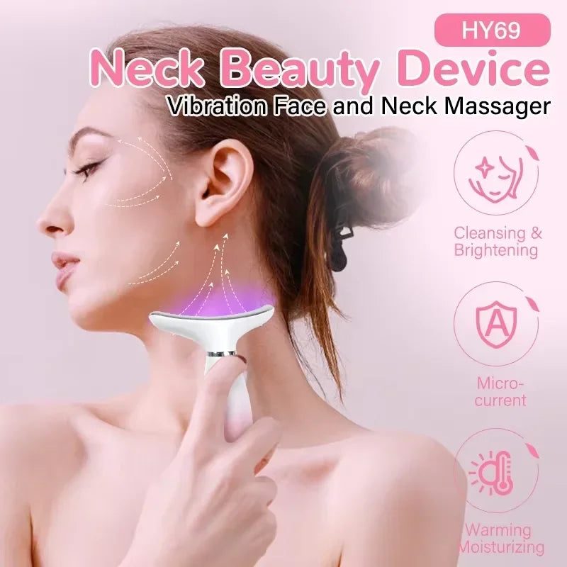 EMS Neck & Face Lifter – LED Photon Therapy Massager for Skin Tightening & Double Chin Removal