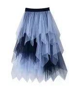 Women’s Summer Tutu Skirt – Harajuku High Waist Tulle Mesh Midi Faldas 👗✨