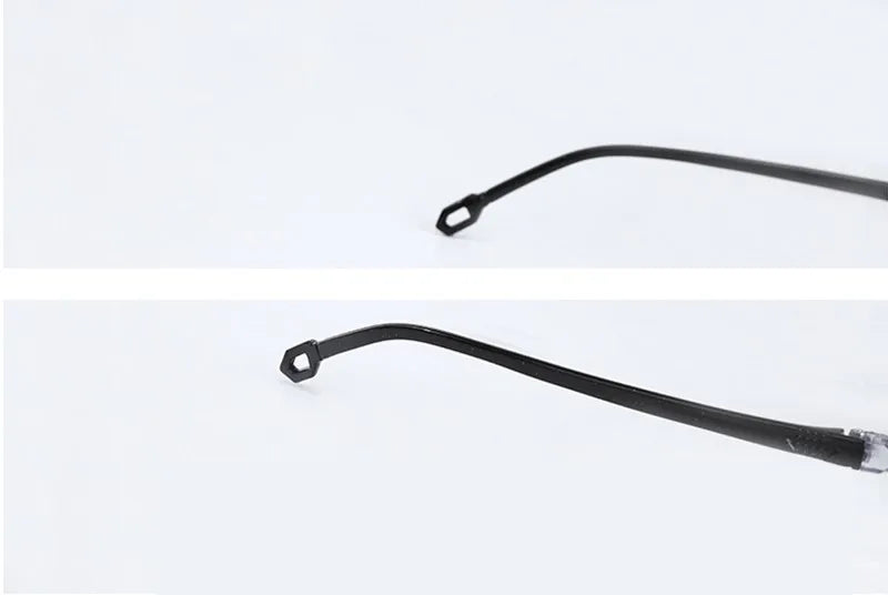 Men & Women Rimless Reading Glasses – Anti Blue Light Bifocal Eyewear for Far & Near Vision | Presbyopic Glasses +1.50/+2.00