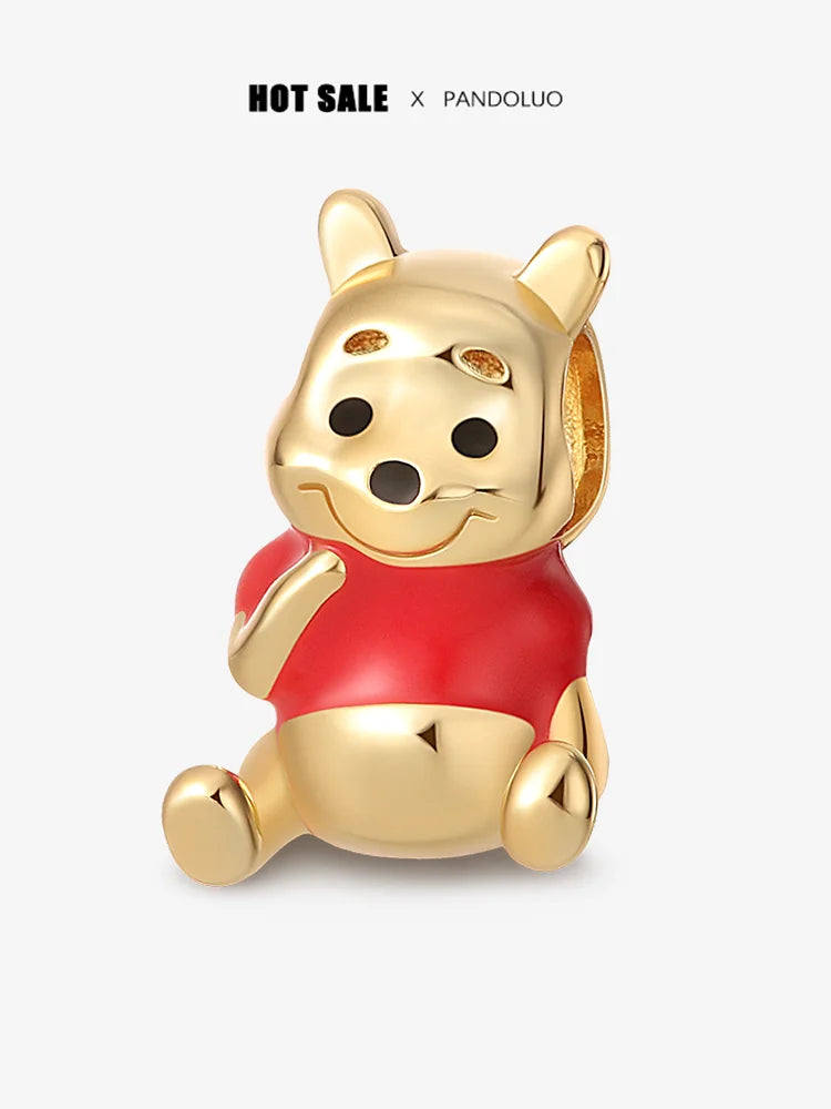 925 Silver Disney Christmas Charm Trio | Mickey Wreath Minnie Ice Skating Bead Pendant Fits Pandora Bracelet