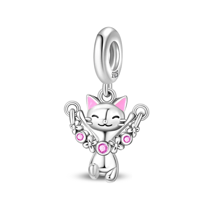 New Original 925 Sterling Silver Animal Charms | Cute Capybara, Elephant & Cat Beads for Bracelets DIY Jewelry