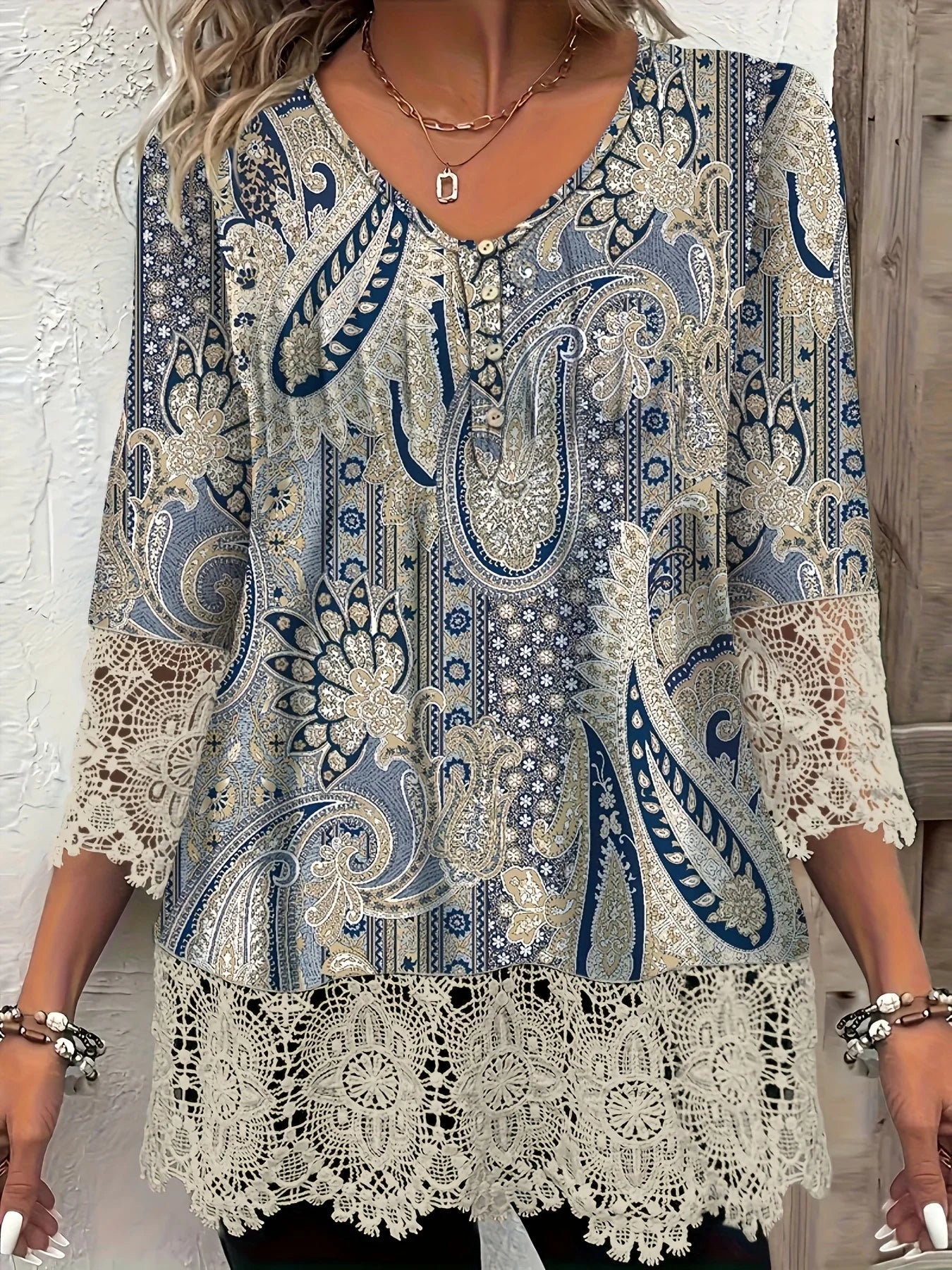 Fashion Women Casual Loose Long-Sleeve Printed Shirt – Elegant Temperament Top 👚✨