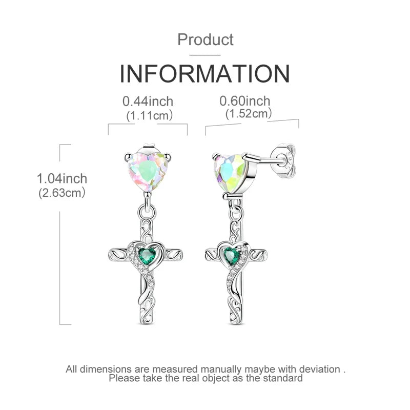 New Original 925 Sterling Silver Sweetheart Bow & Crab Ocean Earrings | Donut Zircon Round Design Women’s Fine Jewelry