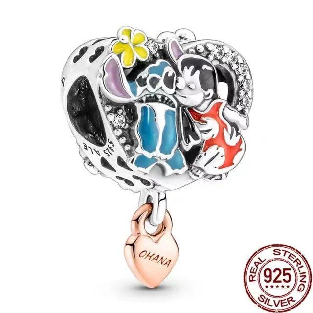 Miniso Disney 925 Sterling Silver Christmas Eve Series Charms | Poker Jack Skull Beads Fit Original Bracelet Women Jewelry Gift