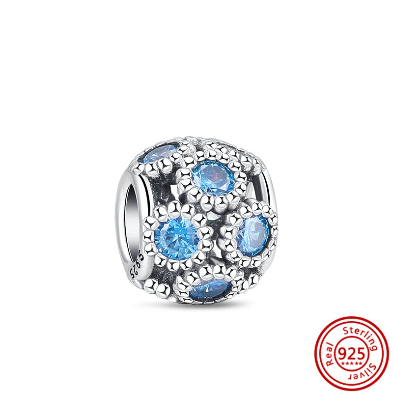 925 Sterling Silver Heart Pave Zircon Family Tree Charm | Fits Original Bracelet Women’s Luxury Jewelry Gift