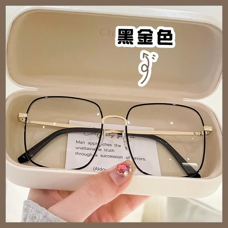 Square Metal Frame Anti Blue Light Computer Glasses – Unisex Optical Spectacles for Women & Men | Transparent Lenses Очки Прозрачные