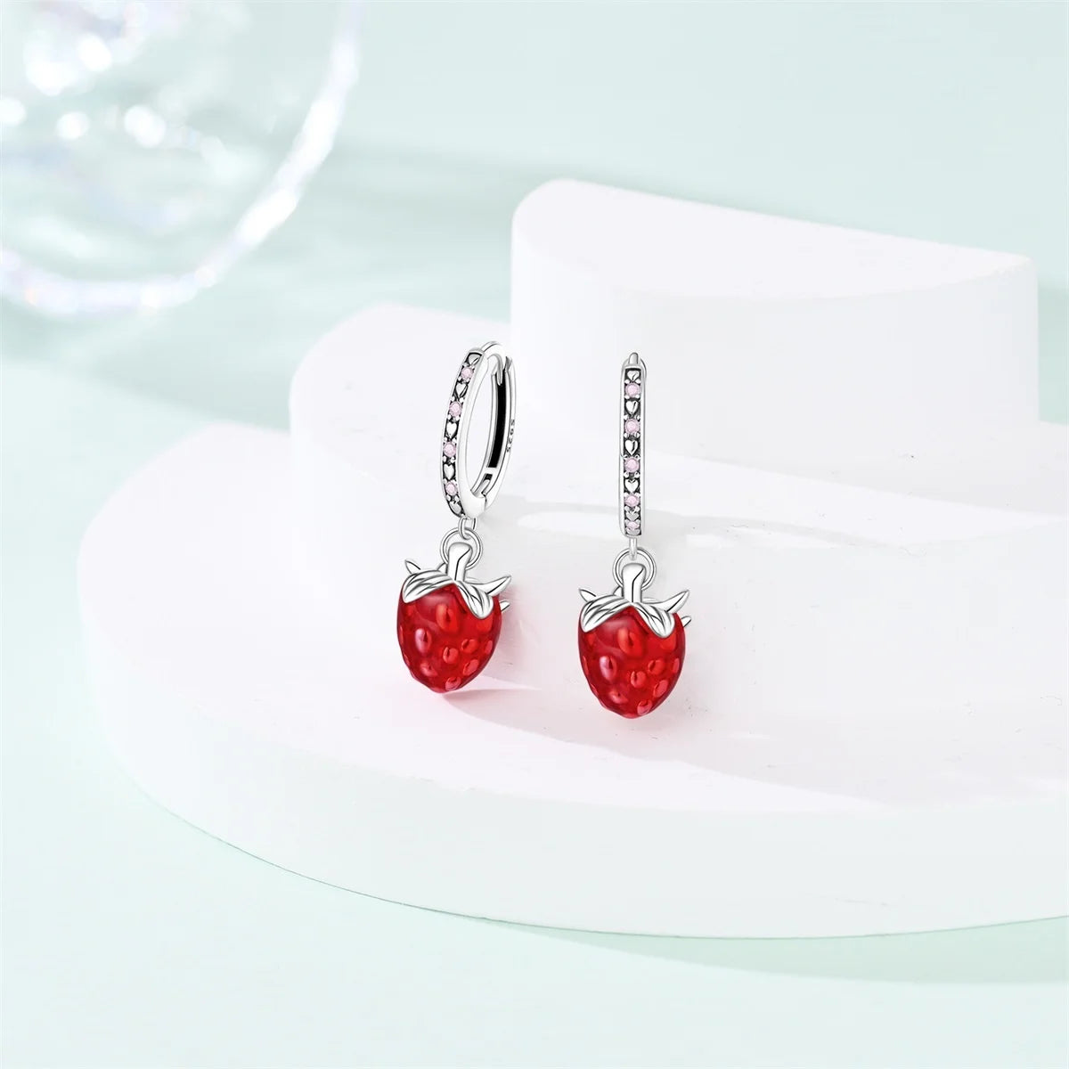 New Original 925 Sterling Silver Sweetheart Bow & Crab Ocean Earrings | Donut Zircon Round Design Women’s Fine Jewelry