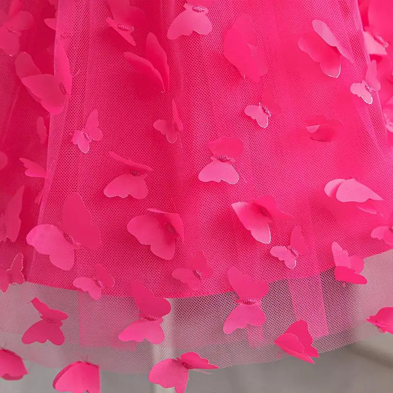 Hello Kitty Girls Princess Butterfly Dress – Toddler Birthday, Wedding & Christmas Party Luxury Gown for Kids