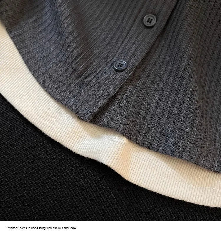 Unique Design Long Sleeve Slim Fit T-Shirt – Women's Plus Size Early Autumn Base Shirt, Korean Style Knitted Top