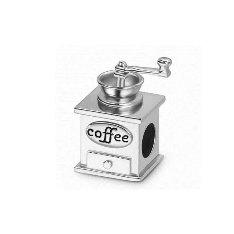 925 Sterling Silver Airplane, Leaf & Angel Charms | Painted Bead Pendants Fit Original European Bracelet DIY Jewelry