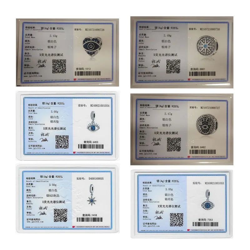 925 Sterling Silver Blue Zircon Evil Eye Charm | Original Devil Eye Series Bead Fits Pandora Bracelet – Women’s DIY Jewelry Gift