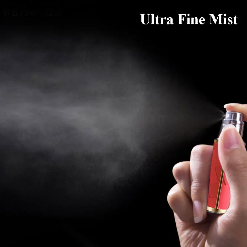 5ML Portable Mini Perfume Bottle – Travel Refillable Cosmetic Dispenser | Leather Leak-Proof Perfume Sprayer
