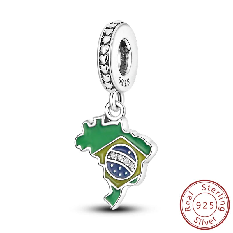 Original 925 Sterling Silver Paris Tower & Travel Charms – DIY Bracelet & Pendant Jewelry