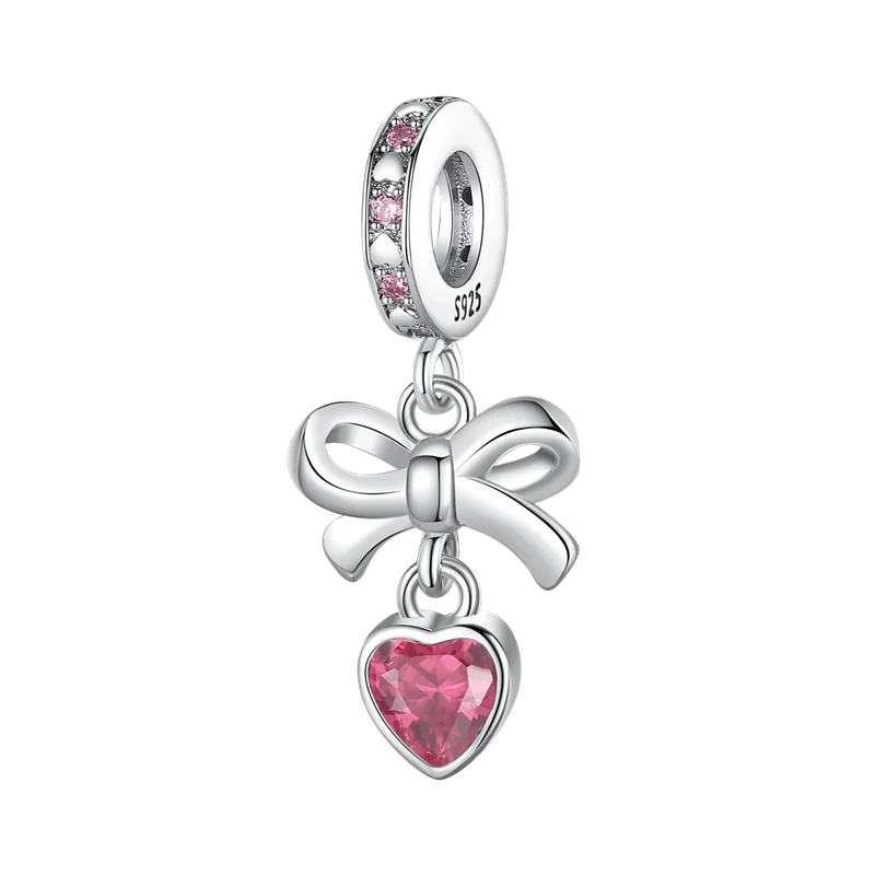 925 Sterling Silver Blue Series Charm | Dragonfly, Butterfly, Bird & Pansy Flower Pendant for 4MM Bracelet