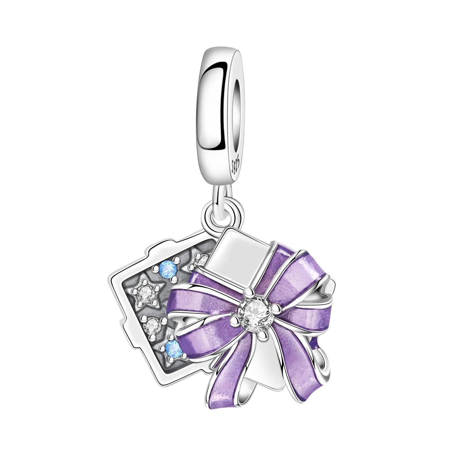 925 Sterling Silver Mother Daughter Love Embrace Pendant Charm | Heart Shaped Bracelet Bead DIY Fine Jewelry Gift