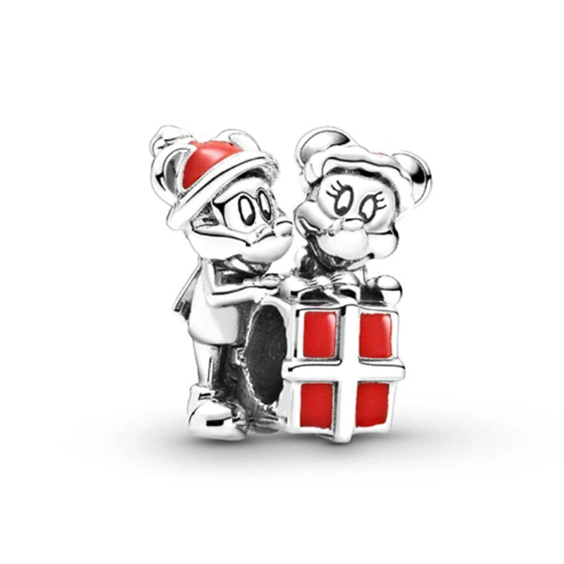 New Miniso 925 Sterling Silver Minnie Mickey Donald Duck Charm Beads | Fit Original Bracelet Necklace DIY Jewelry Gift for Women