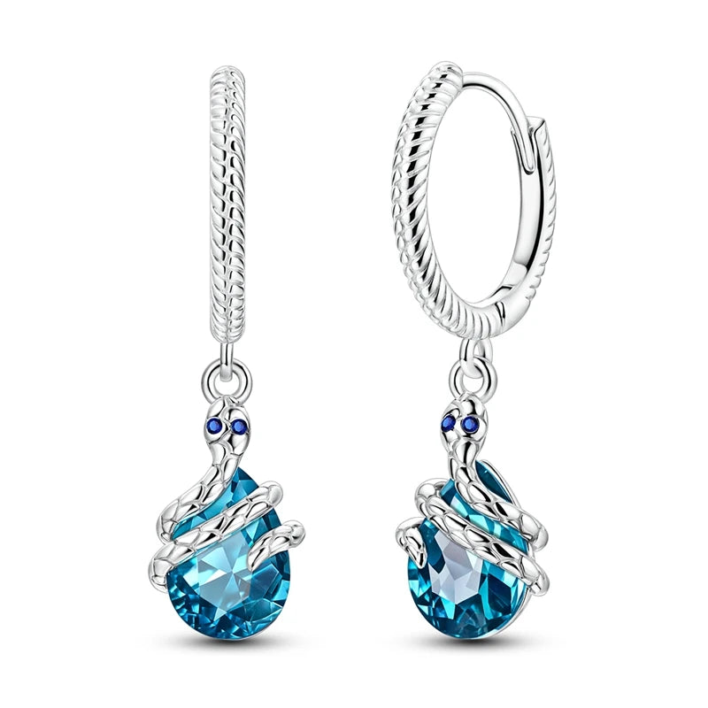 2025 925 Sterling Silver Hoop Earrings for Women | Drop Stud Fine Jewelry Engagement & Anniversary Gift