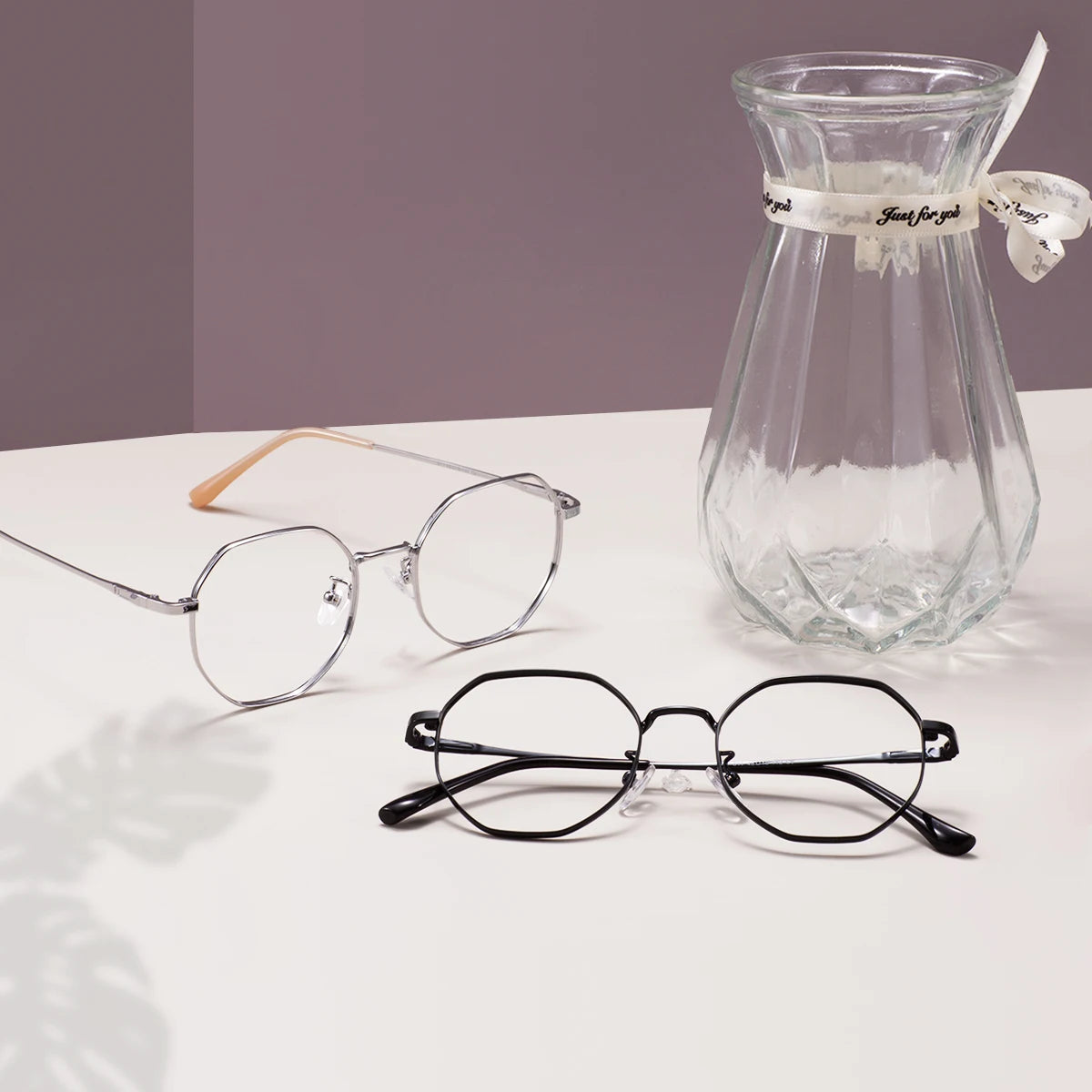 Geometric Colorful Round Glasses – Unisex Metal Full Rim Stylish Eyewear for Prescription Lenses