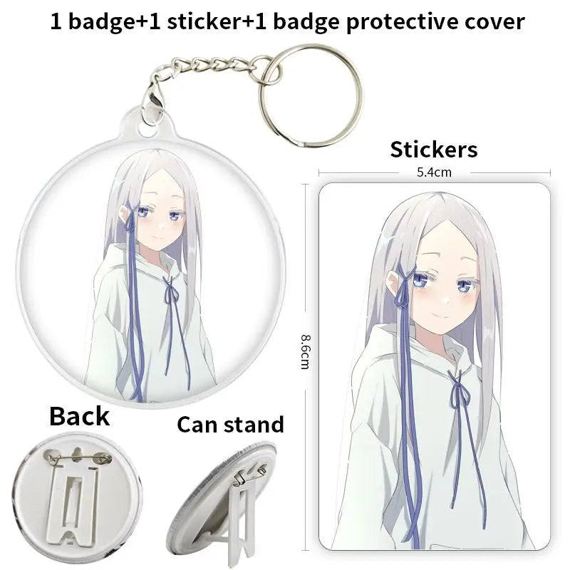 Re:Zero Anime Character Soft Button Badge – Fashion Tinplate Brooch Pin Trinket for Bags & Clothes