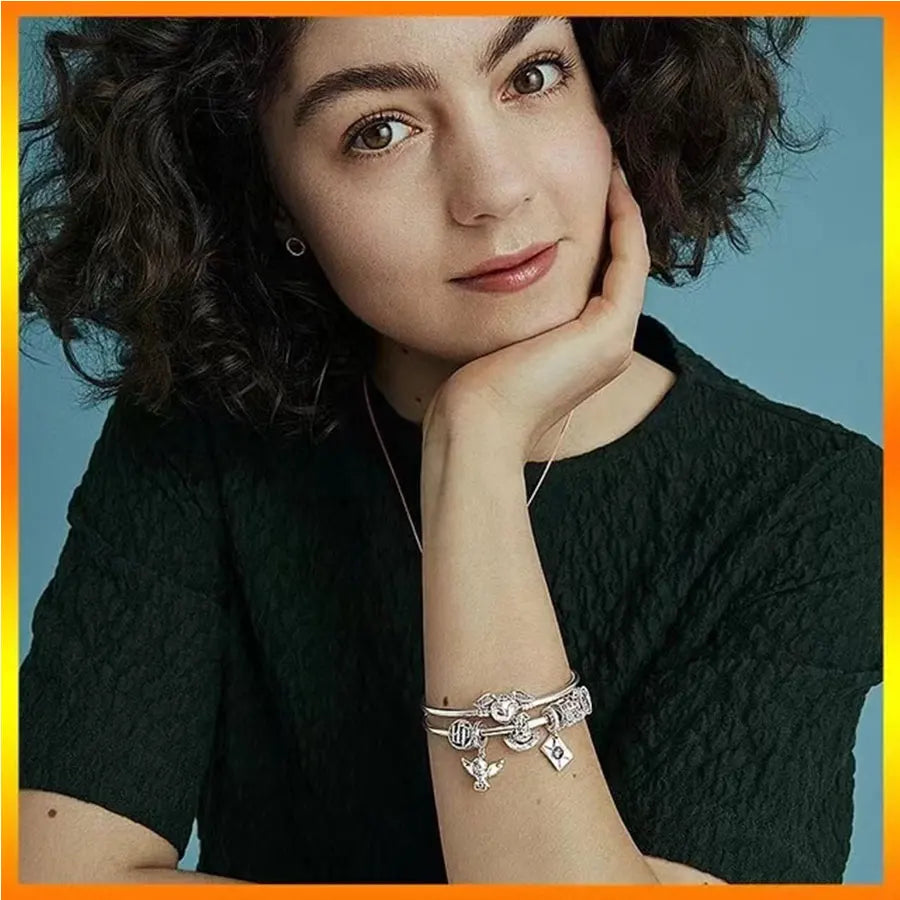Harry Potter 925 Sterling Silver Charm Beads | Fit Pandora Bracelet | Women’s Fashion Gift