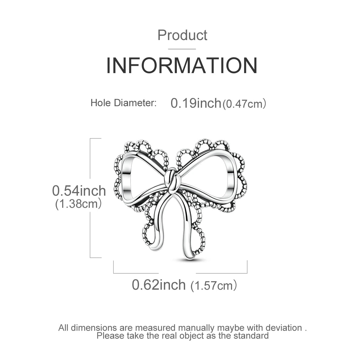 925 Sterling Silver Bow Family Girl Charm Bead | Fit Original Bracelet Pendant DIY Women Jewelry Gift