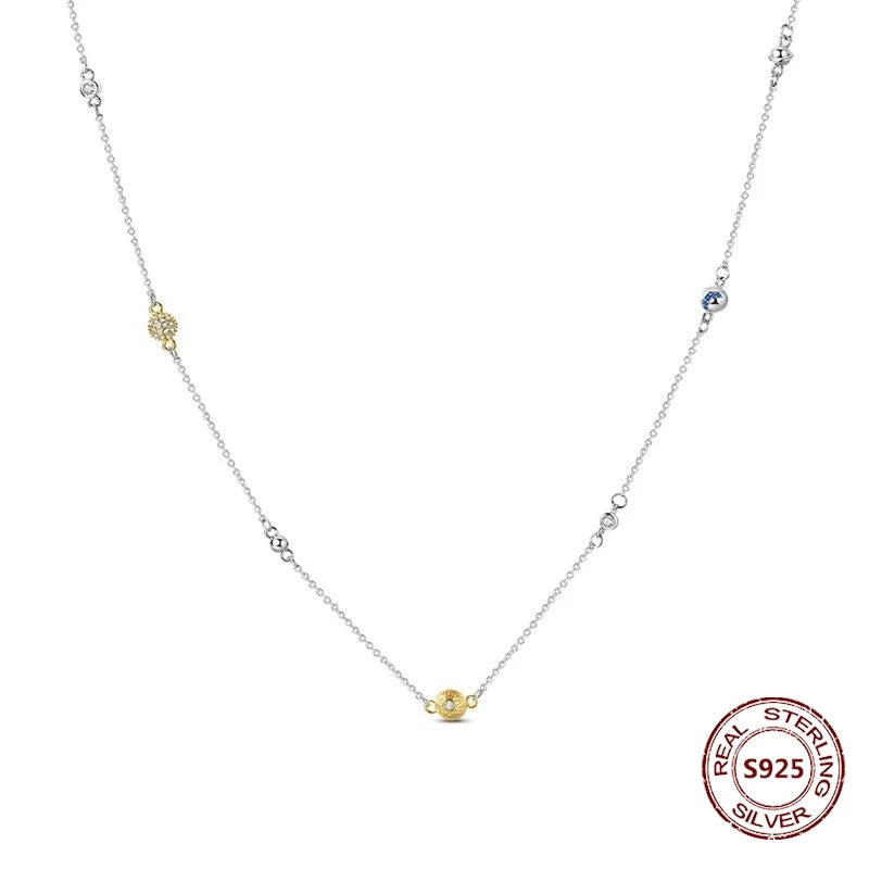 Heart to Heart Necklace 925 Sterling Silver Love Pendant Chain for Women – Wedding & Engagement Fine Jewelry