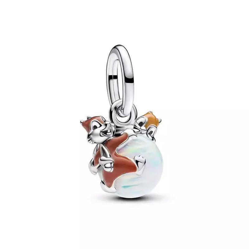 2025 S925 Sterling Silver Disney All-Star Pendant Beads | Fit Original Pandora Bracelet Women’s Fashion Jewelry