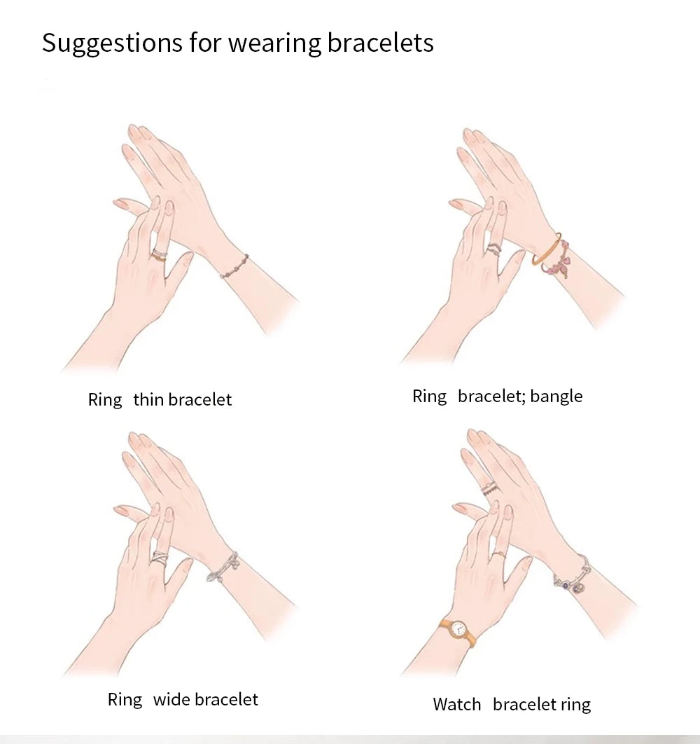 925 Sterling Silver Women’s Bracelet Set | Luxury Pandora Fit Jewelry