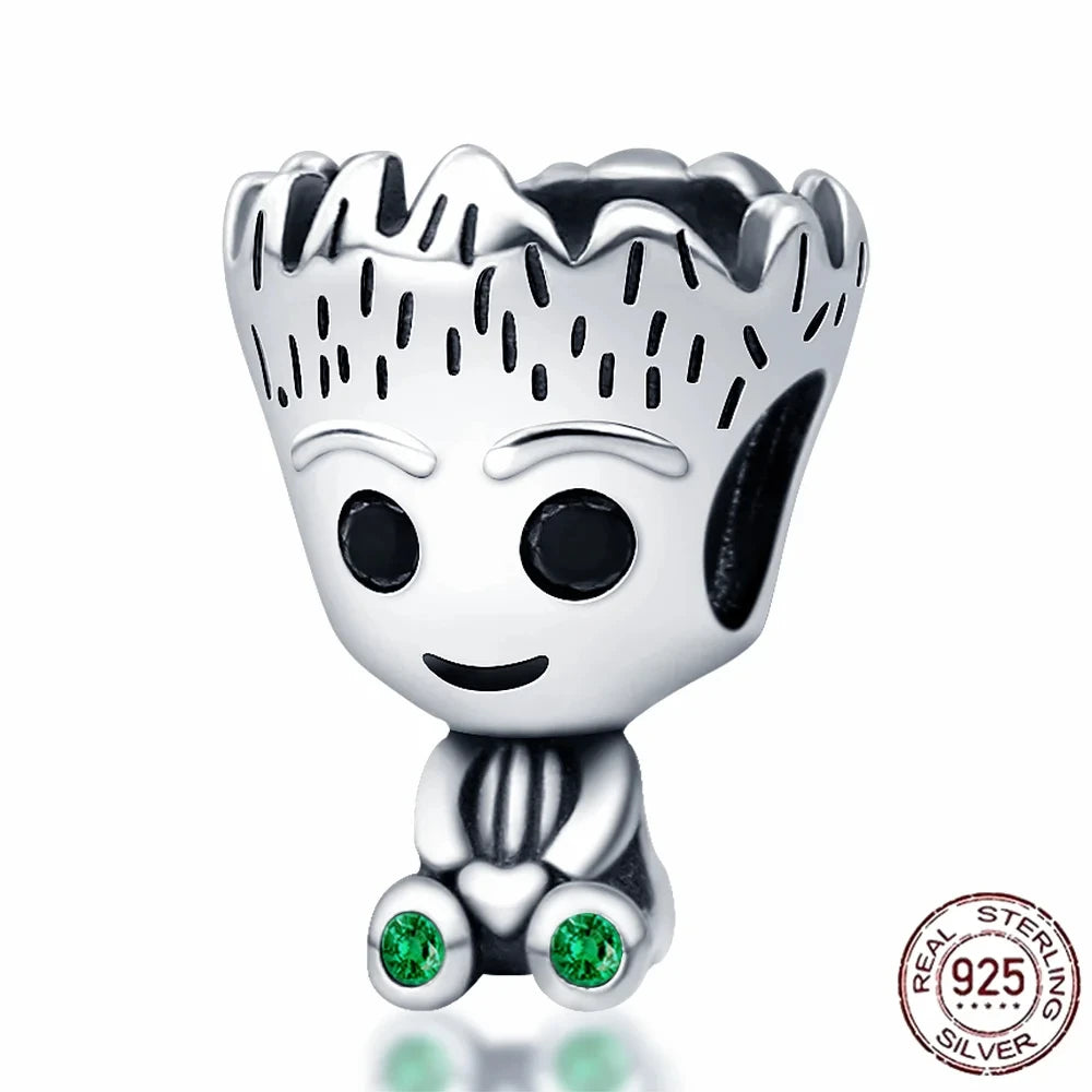 100% S925 Sterling Silver Disney Spider Man Charm Bead | Fit Pandora Bracelet Women’s Birthday Jewelry Gift