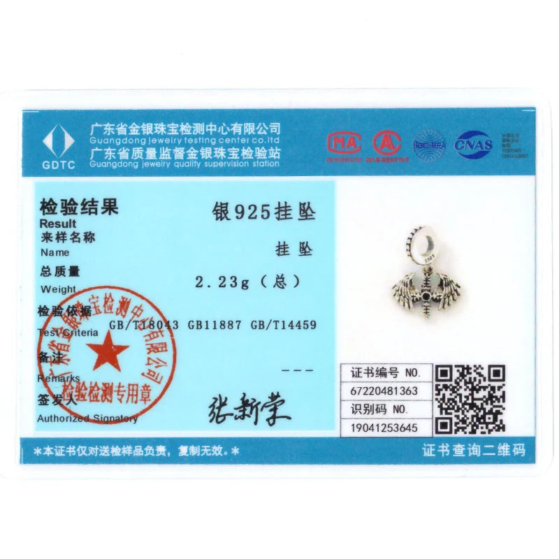 925 Sterling Silver Inlaid Zircon Love Heart & Snake Dangle Charm – Fits Original Pandora Bracelet, Women’s Jewelry Pendant Bead