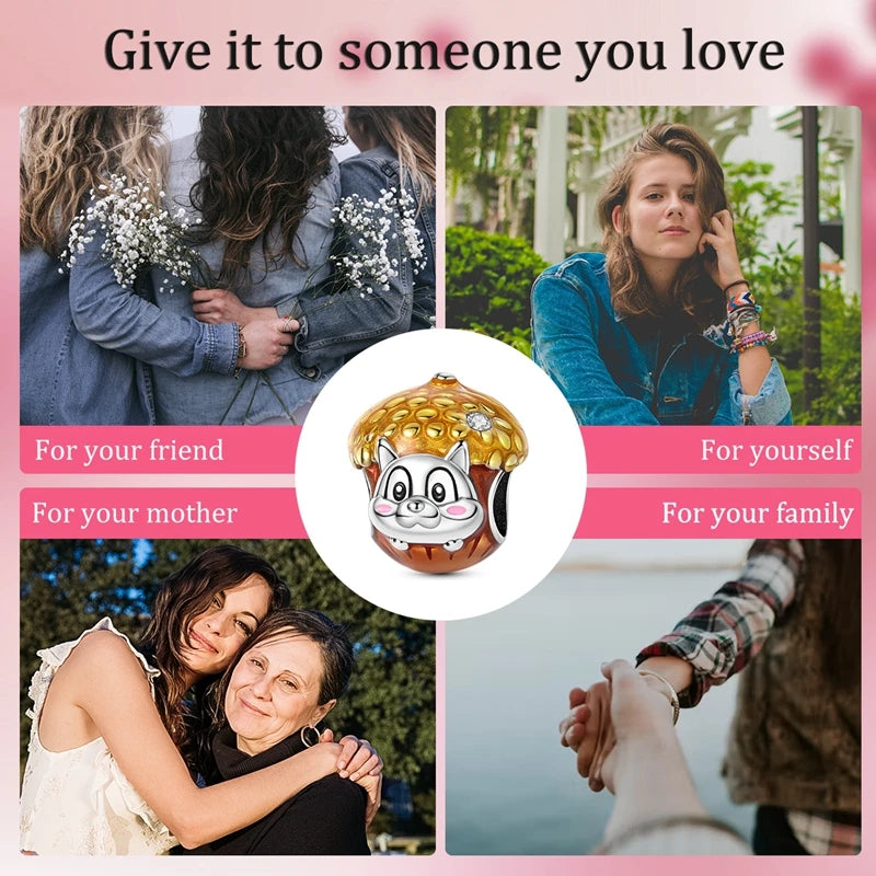 Halloween 925 Sterling Silver Charms | Pumpkin Skeleton Witch Bat Beads for Bracelet DIY Jewelry