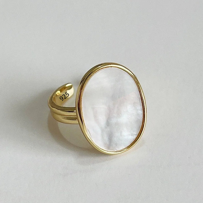 VENTFILLE 925 Sterling Silver Flower Lace Ring – Adjustable CZ Korean Fashion Jewelry