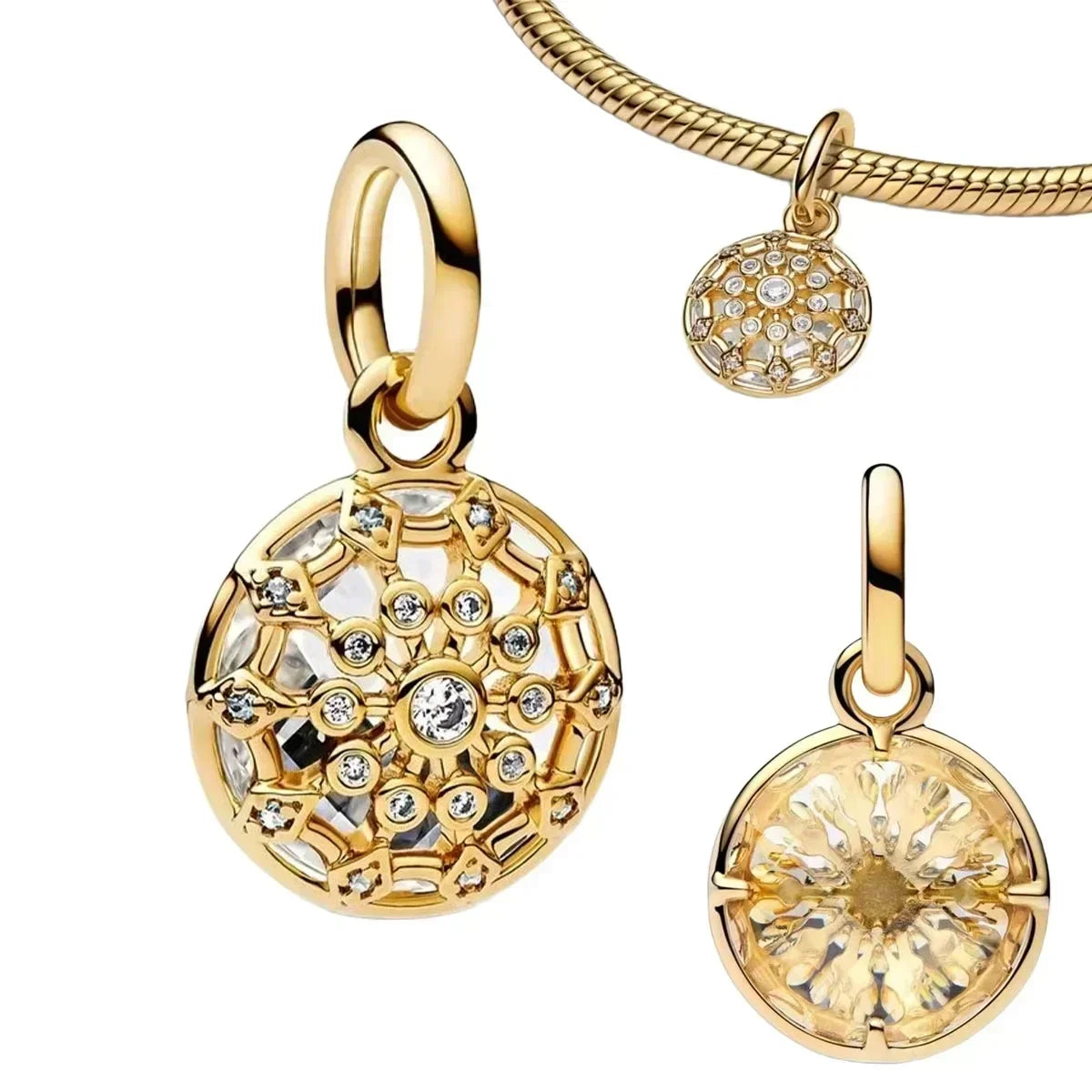 925 Sterling Silver Summer Ocean Charms | Pearl Shell Octopus Clip Beads & Jewelry Set for Women