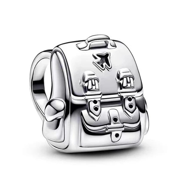 New 925 Sterling Silver Backpack Car Bike Frog Monkey Charms | Fun Beaded Accessories Fit Original Bracelet DIY Women’s Jewelry