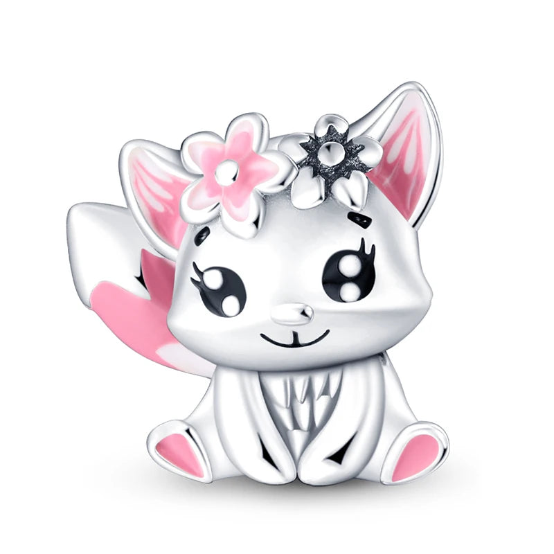 925 Sterling Silver Easter Bunny & Egg Pendants | Bracelet Charms for Women, DIY Jewelry, Party Beads, Exquisite Gift Accessory