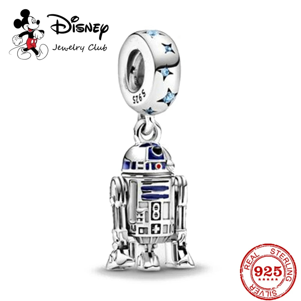 100% 925 Sterling Silver Disney Star Wars Charm Beads – DIY Bracelet Jewelry for Women