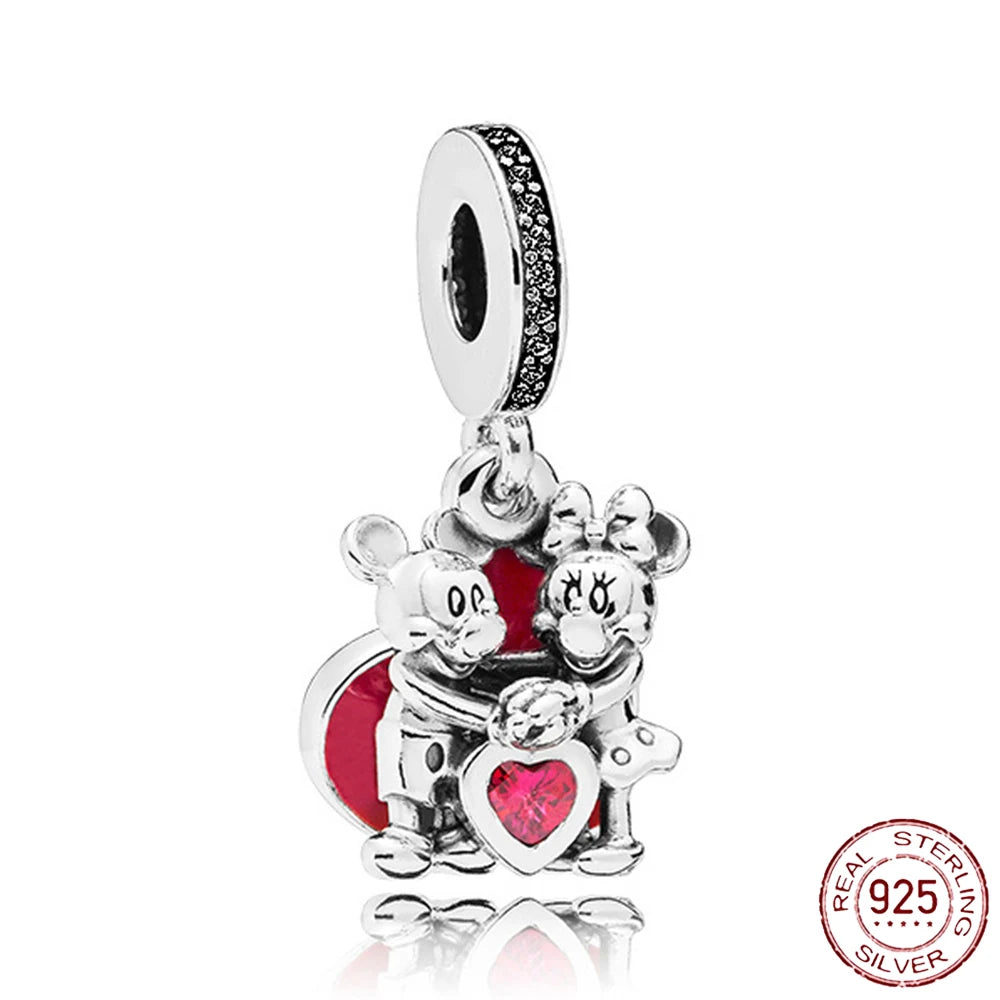 925 Sterling Silver Safety Chain Charms for Pandora Bracelets Women Jewelry