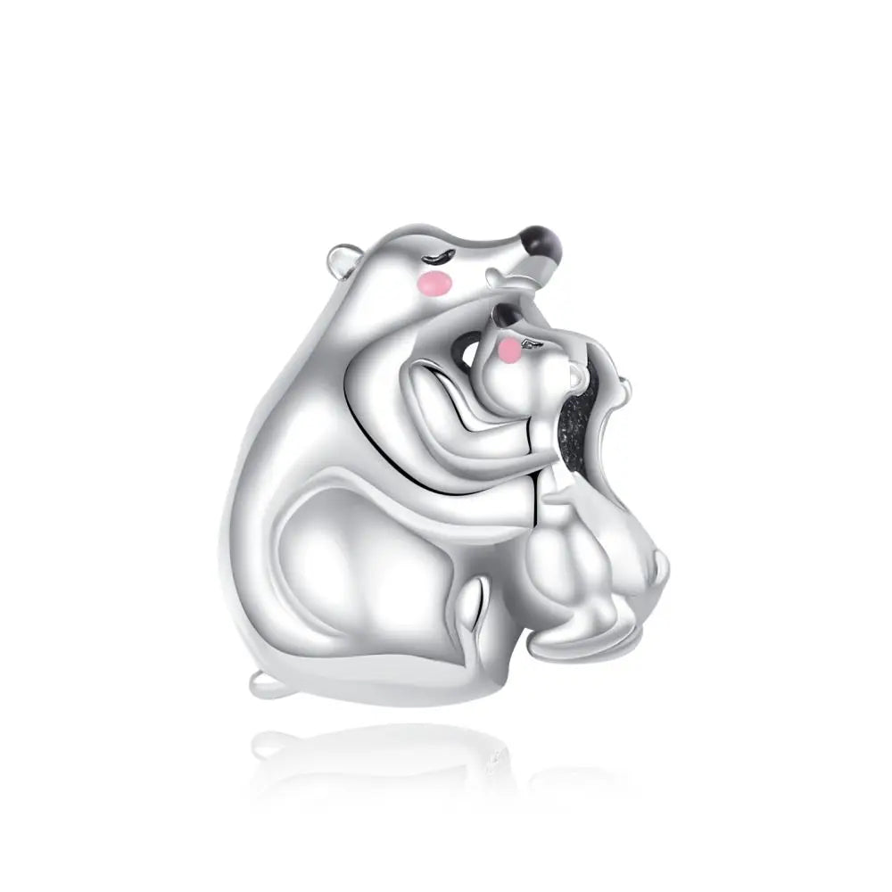 925 Sterling Silver Animal Charms | Bear, Rabbit, Dog, Panda, Elephant & Pig Beads Fit Original Bracelet DIY Jewelry Gift