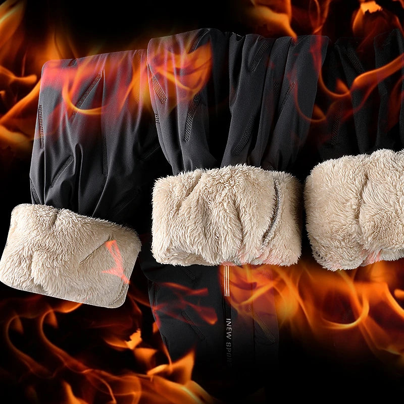 Winter Warm Lambswool Thicken Women Sweatpants | Fleece-Lined Joggers | Windproof Thermal Pants for Ladies