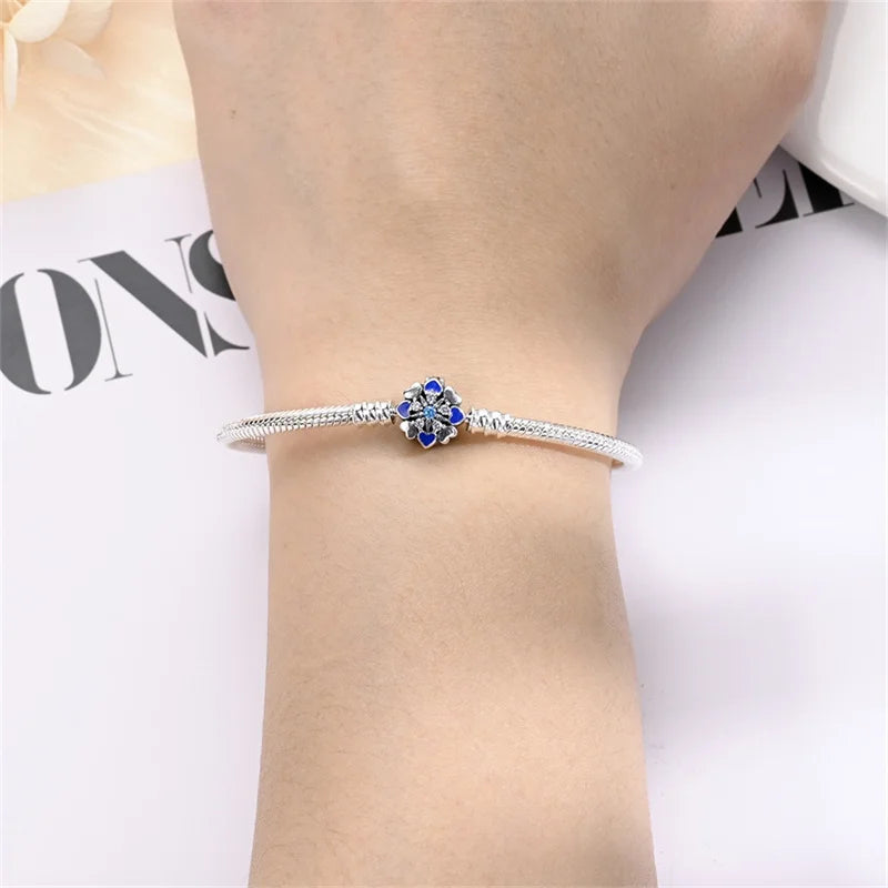 S925 Sterling Silver Snake Bone Chain Bracelet | Pandora Fit DIY Jewelry