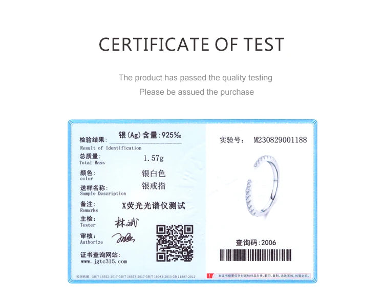 Ailmay 925 Sterling Silver Open Ring 💍 Sparkling CZ Adjustable Index Finger Ring for Women | Elegant Wedding & Engagement Jewelry